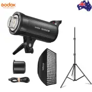 Godox SK400IIV Bowens Studio Flash Strobe with 60*90cm Grid Softbox Light Stand