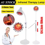 275W Floor Stand Infrared Therapy Lamp Temperature Physiotherapy Pain Relief