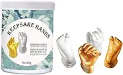 Yardwe 1Set Newborn Hand Casting Kit DIY Keepsake Hand Molding for Showers Birthdays Family Memories Easy to Use Cherish Forever
