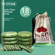 Jade Glaze Hot Stone Massage Set Massager Back Massageador Health Care Stones