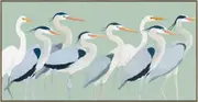 Flock Of Birds Framed Canvas 120x60cm