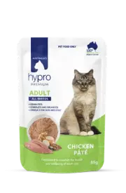 Hypro Premium Adult Grain Free All Breeds Wet Cat Food Chicken Pate
