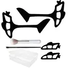 Eyeshadow Tool-Quick Eye Makeup Template For Eyeshadow Applicate With Brush