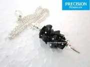 Black Tourmaline Chip Chakra Crystal Gemstone Precision Pendulum Healing Dowsing