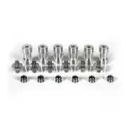 6 Sets of Light Stand Spigot Adapters, Screw Adapters & Thread Converter Rings
