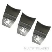3 x Concave Oscillating Tool Scrapers Fits Older Dremel Multi-Max Machines