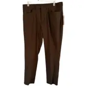 Ben Hogan Brown 5 Pocket Straight Leg Golf Chino Pants Men’s Size 38x30 NEW