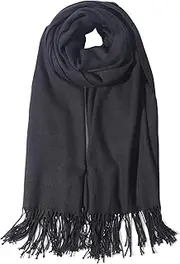 [TUSHUSTY] Pashmina Feel Shawls Wraps Solid Scarf for Women Soft Silky Warm Men Scarves Hijab