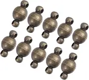 GRADENEVE 10PCS 6MM Magnetic Clasps Jewelry Lobster Clasp for Necklace Bracelet Brass Gold Tone Plating