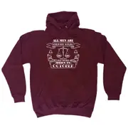 Sailing October Libra Birthday All Men Are Created Equal - Funny Novelty Hoodies Hoodie