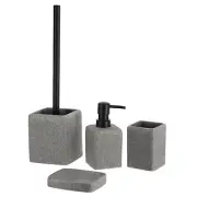 Granite Bath Accessory Set Tumbler lotion soap dispenser soap dish Toilet Brush