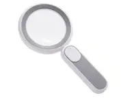 30X Magnifying Glass with Light /Lighted Magnifying Glass Handheld Illuminated Magnifier with 21 Led Rechargeable USB Magnifying Glass -