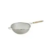 Winco Round Double Mesh Strainer, Stainless Steel | 1/Each