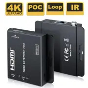 4K HDMI Extender over Cat6/7 Cable up to 70M HDMI Extender with IR&HDMI Loop out