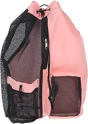 ifundom Drawstring Backpack for Versatile Sports Bag for Swimming Gym Beach and Outdoor Activities Capacity Mesh Design