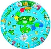 Water Sensory Playmat for Cats | Round Cat Play Mat | Summer Indoor Cat Water Mat Toy | Cool and Comfortable Water Mat for Cats, Water Sensory Mat Cat for Indoor Outdoor