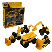 5PK CAT Mini Machines Construction Truck Vehicle Toy Kids/Children 3y+ Yellow