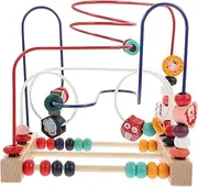 ERINGOGO 1Pc Wooden Bead Maze Educational for Developing Fine Motor Skills Around Bead Birthday and Young