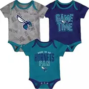 Outerstuff NBA Newborn Infants Game Time 3 Pieces Onsie Creeper Bodysuit Romper Set