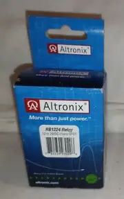 ALTRONIX RB1224 Relay Module 12/24VDC 75Ma DPDT ~ New Old Stock