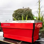 STUNNING 3 GROUP LA MARZOCCO PB FERRARI RED COFFEE MACHINE