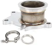 NDNCZDHC Car 5 Bolts to V Band Turbo Flange Adapter Set Maintenance Replacement for T3 T3/T4 T3/T04E GT35