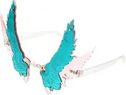 [TINEASUR] Elegant Party Eyewear Decorative Wing Glasses Photo Prop Sunglasses One Size