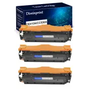 3PK CE410A Toner Cartridge For HP Color Laserjet 400 Color MFP M475dn M475dw
