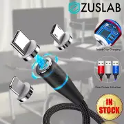 3 in 1 Magnetic Charging Cable For iPhone Light USB Type C Micro iPad Android