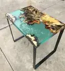 Clear Epoxy Coffee Table, Sofa Side Table Top, Wooden Table Furniture Decor