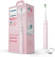 Philips Sonicare 2100 Rechargeable Electric Toothbrush with Smart Brush Timer 2 Intensity Settings, 14-day battery life, slim and egonomic design, Sugar Rose, HX3651/31