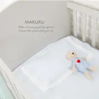 在飛比找momo購物網優惠-【MARURU】日本製嬰兒床單 嬰兒藍 70x120(日本製