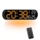 LCD Digital Alarm Clock Multifunction Large LED Wall Clock Display with5831