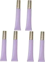 FOMIYES 3sets Purple Frosted Eye Cream Pump Two Syrup Eye Bag Cream Pump Dispenser Travel Perfume Refillable Bottle Mascara Tube for Castor Oil Clear Moisturizing Cream Zinc Alloy 2pcs*3