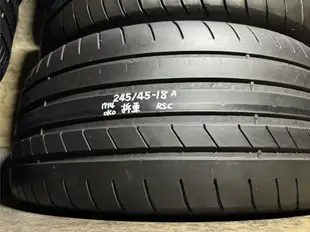 固特異 F1A3 245/45/18 兩條3千8 中古胎 失壓續跑胎