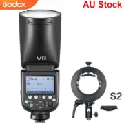 Godox V1Pro-S TTL HSS Round Head Flash Speedlite For Sony + S2 Flash Bracket