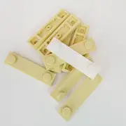 Lego 41740 Light Tan Plate 1 x 4 Two Studs W/ Groove - 8 Tan 1 White - 9 Total