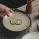 復古ins風純色淺盤 北歐簡約風格餐盤 釉下彩陶製圓形盤 (8.3折)