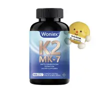 在飛比找蝦皮購物優惠-WoniexMK7維生素K2納增骨密度增骨量骨質疏鬆豆髮酵提