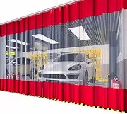 Waterproof PVC Transparent Tarpaulin Outdoor Curtain with Grommets Customizable Size Pergola Pouch Gazebo Patio Balcony Weather Resistant Transparent 2.2 x 2.2.0m