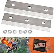 2 Set Replacement Blades for C40 Wood Chipper 4" inch Max Diameter Shredder/Mulcher, High Speed Steel Cutting