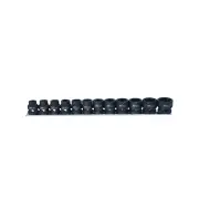 SP Tools 12Pcs 1/2" Drive Impact Socket Rail Set - 6 Point Metric Stubby Cr-Mo