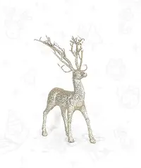 在飛比找誠品線上優惠-MERRY CREATOR聖誕擺飾/ 銀白枝冠麋鹿