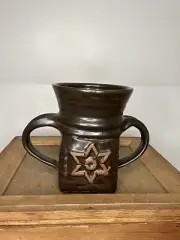 RARE SIGNED Vintage Tim Mather Studio Pottery Cup
