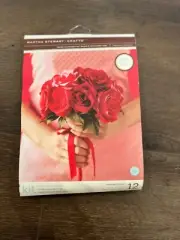 Martha Stewart Crepe Paper Red Rose Bouquet Kit valentines day rose craft