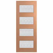 Hume 2040 x 820 x 40mm Entrance Door SPM Savoy Rice Paper Glass XS24