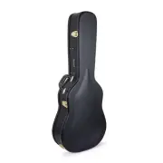 Crossrock Acoustic Dreadnought Guitar Case, Arch-top Wooden Hard Shell
