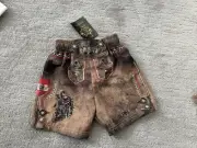 NWT ALPIN Kids SHORTS Swim Truck VINTAGE OKTOBERFEST DIRNDL TYROL Size 24M 2T