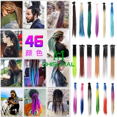 20in Ombre Dreadlocks Extensions Crochet Braiding Hair Dreads Locs Synthetic New