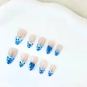 Handcrafted Custom Bow and Leopard Print Nails